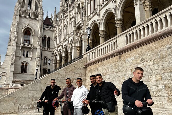 1 Hour Budapest Segway Tour - Parliament Hightails - A quick pause with the Fat Policeman