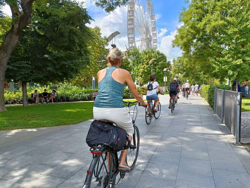 Budapest Bike Tour with a Hungarian Goulash - Parliament and the Danube views