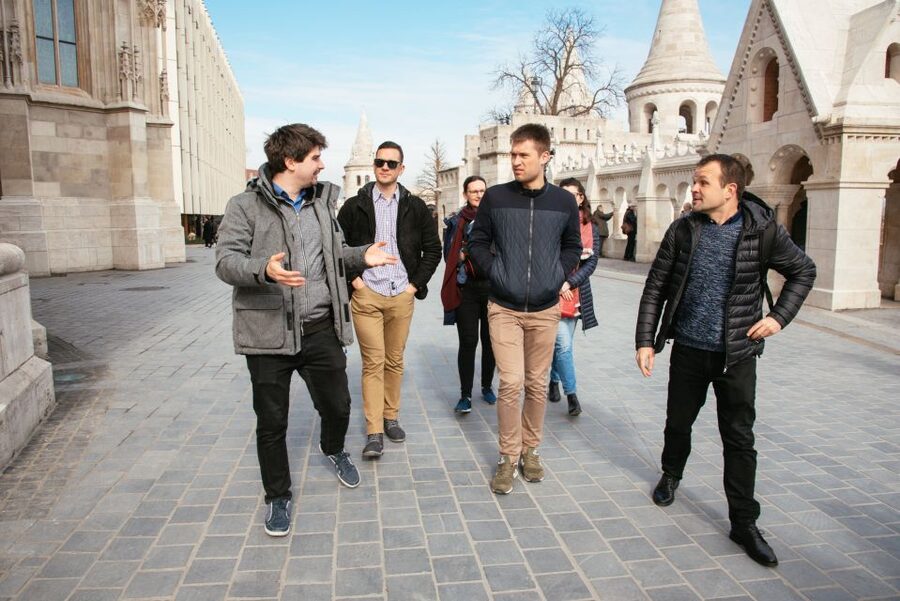 Budapest: Buda Castle District Walking Tour with a Historian - The funicular and the changing view of Castle Hill