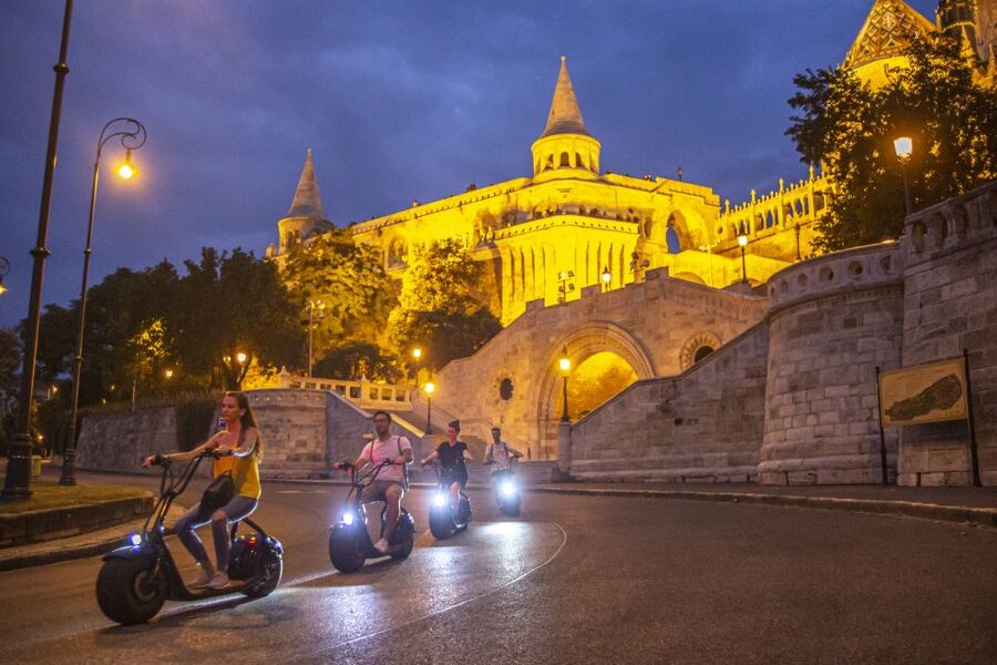 Budapest: Buda Castle E-Scooter Evening Tour - A calm start with 10 minutes of scooter practice