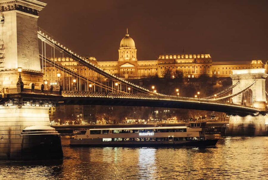 Budapest By Night Sightseeing Cruise - The National Theatre, Bálna, and the return north