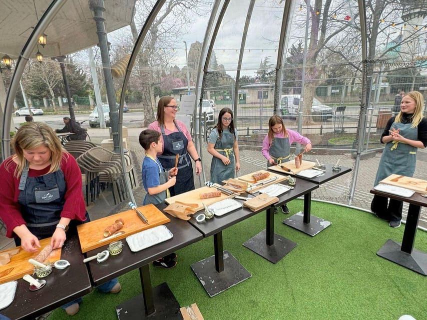 Budapest: Chimney Cake Workshop in City Park - The first steps: dough, tools, and technique