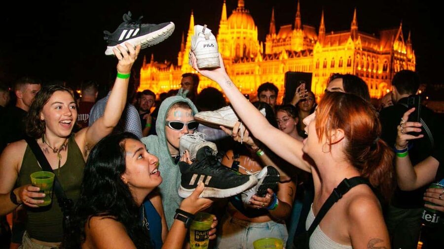 Budapest: Danube Beat Party Cruise with Drink Packages - Budapest by night from Akadémia Dock 2