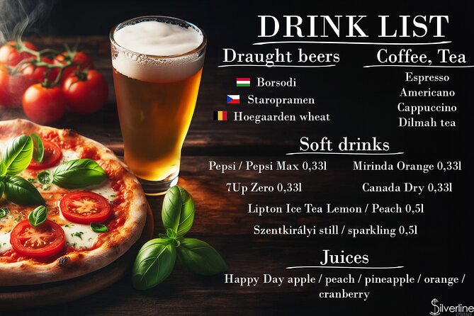 Budapest Danube Pizza Cruise with Welcome Drink - Daylight or night cruise?