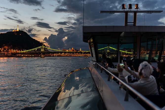 Budapest Danube River Sightseeing Night Cruise with Drink - Parliament and the Chain Bridge steal the show