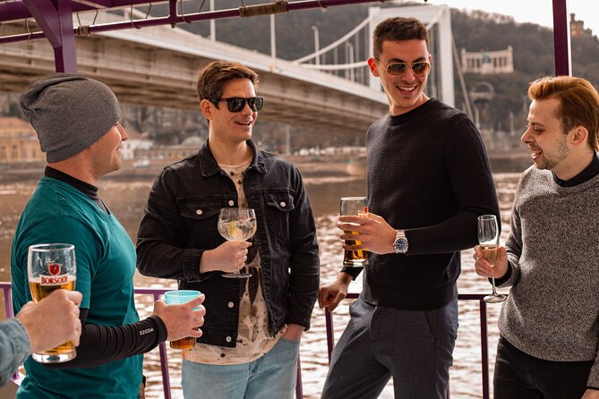 Budapest Danube Sightseeing Cruise with Unlimited Drinks - Historic baths and university buildings along the river