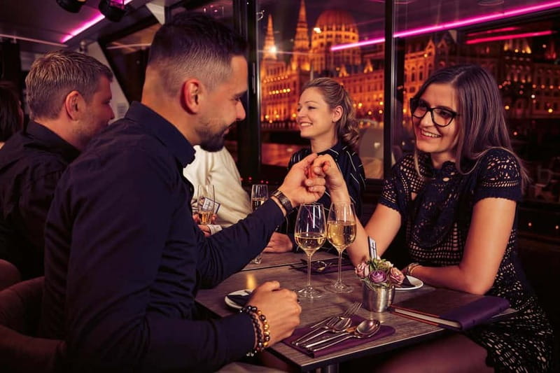 Budapest: Evening Cruise with 4-Course Dinner - The four-course dinner
