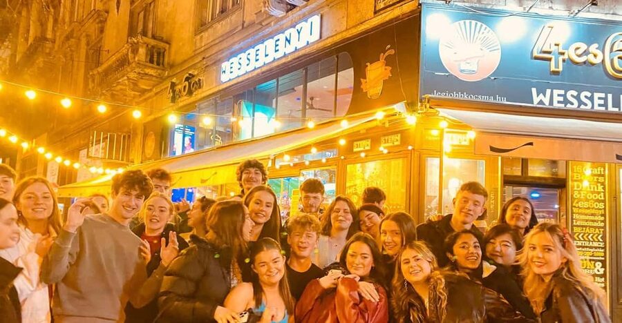 Budapest: Guided Bar Crawl with 1 Hour Open Bar and Shots - Walking through five bars and clubs
