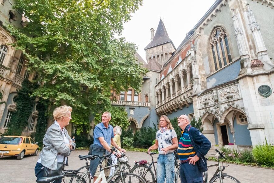 Budapest: Guided City Discovery Bike Tour - Heroes Square provides the grand postcard view