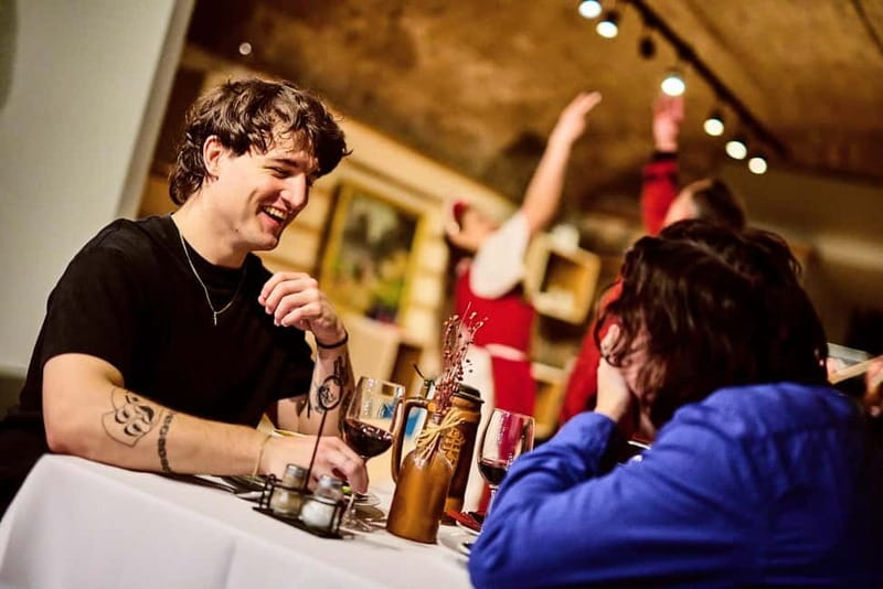 Budapest: Hungarian Folk Dance & Concert with Dinner Option - Entering the Hungarian Gastro Cellar