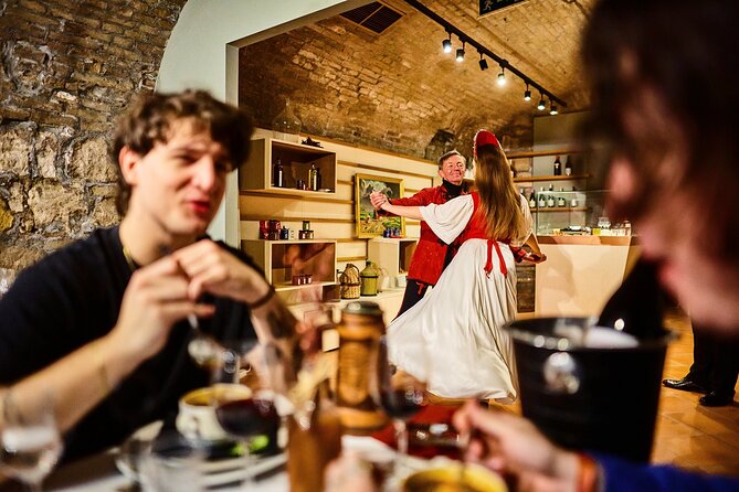 Budapest: Hungarian Folklore Dance Performance & Concert Ticket - Entering the Hungarian GastroCellar at 7:00 pm