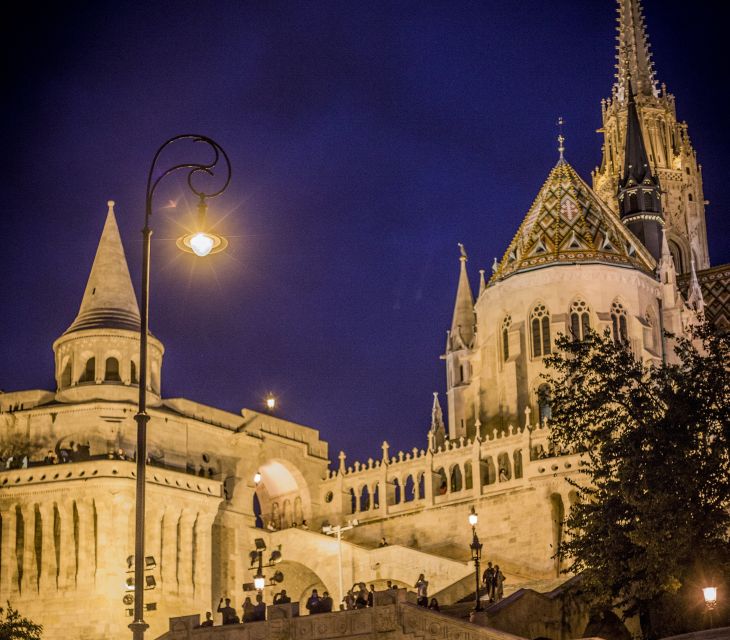 Budapest: Night Tour on MonsteRoller e-Scooter - Castle Garden and the first photo stop