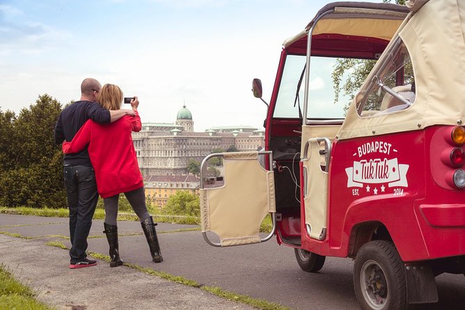 Budapest Romantic Private Tuk Tuk Tour - Crossing Liberty Bridge toward Gellért Hill