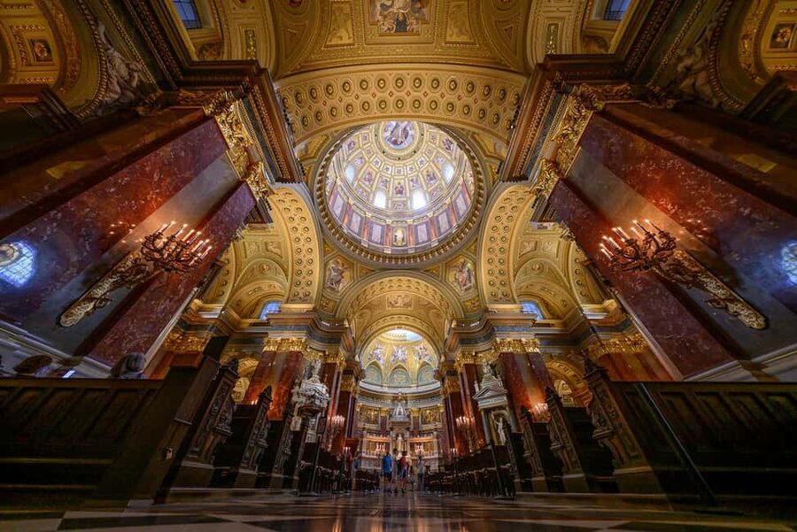 Budapest: St. Stephen's Basilica Entry with Terrace Option - Taking in the neoclassical interior