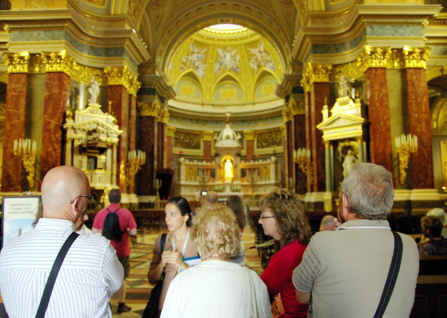 Budapest: St Stephen's Basilica Tour - Inside the basilica: gold, frescoes, and careful explanation