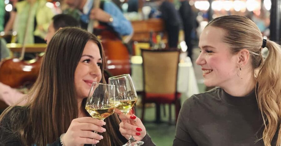 Budapest: Wine & Dine Cruise on the Danube - A wine dinner with Budapest moving past the windows