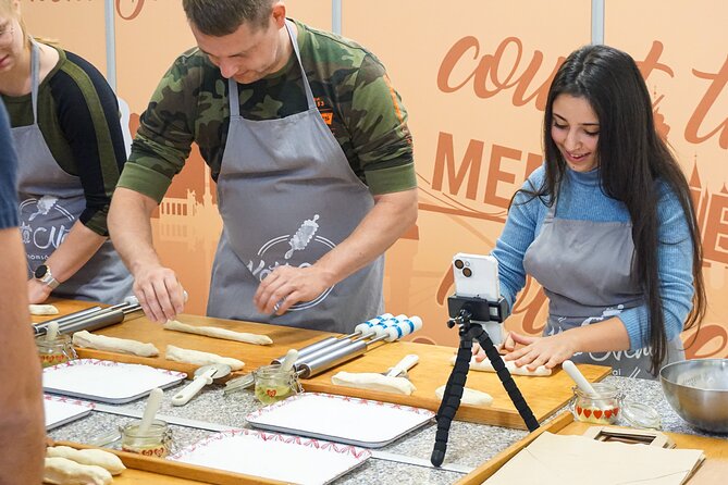 Chimney Cake Workshop Budapest Downtown - Kürtőskalács Class - Making three kürtőskalács in 75 minutes