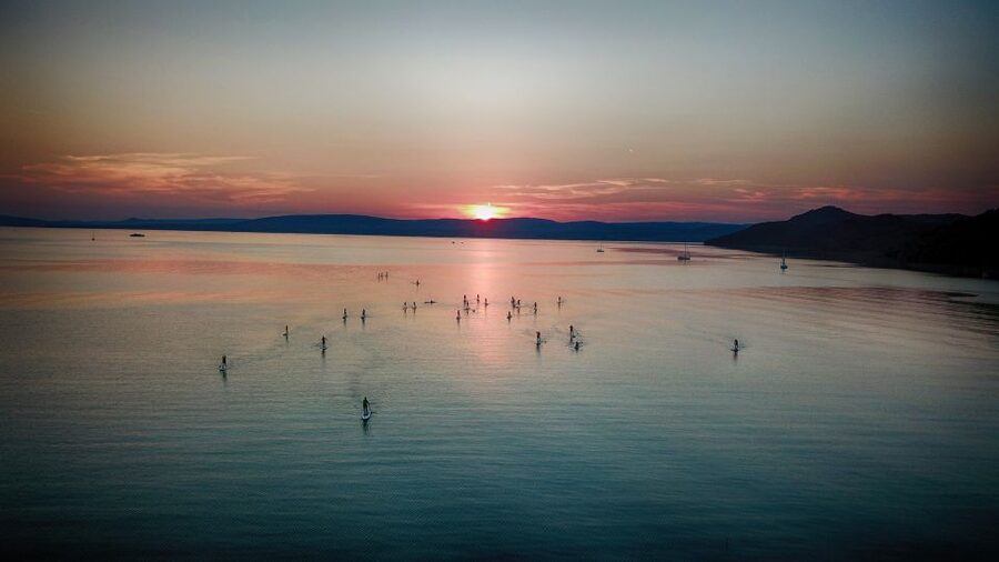 Lake Balaton: Sunset SUP Tour along the Tihany National Park - Paddling through the reeds and national park