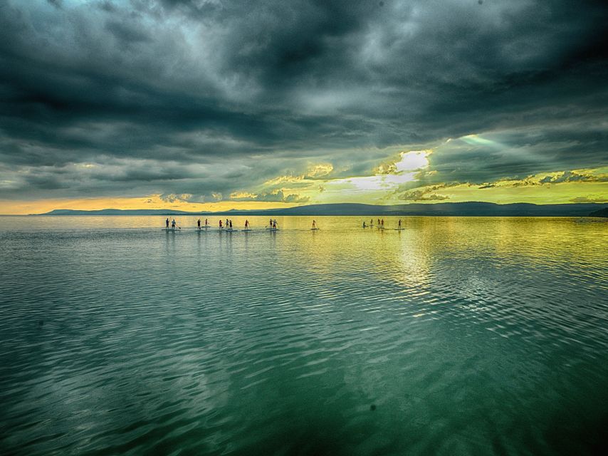Lake Balaton: Sunset SUP Tour along the Tihany National Park - What the sunset looks like from the water