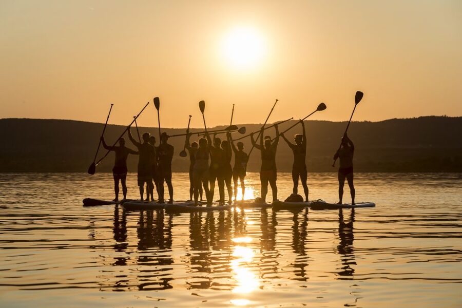 Lake Balaton: Sunset SUP Tour along the Tihany National Park - Meeting the guide at Club Tihany