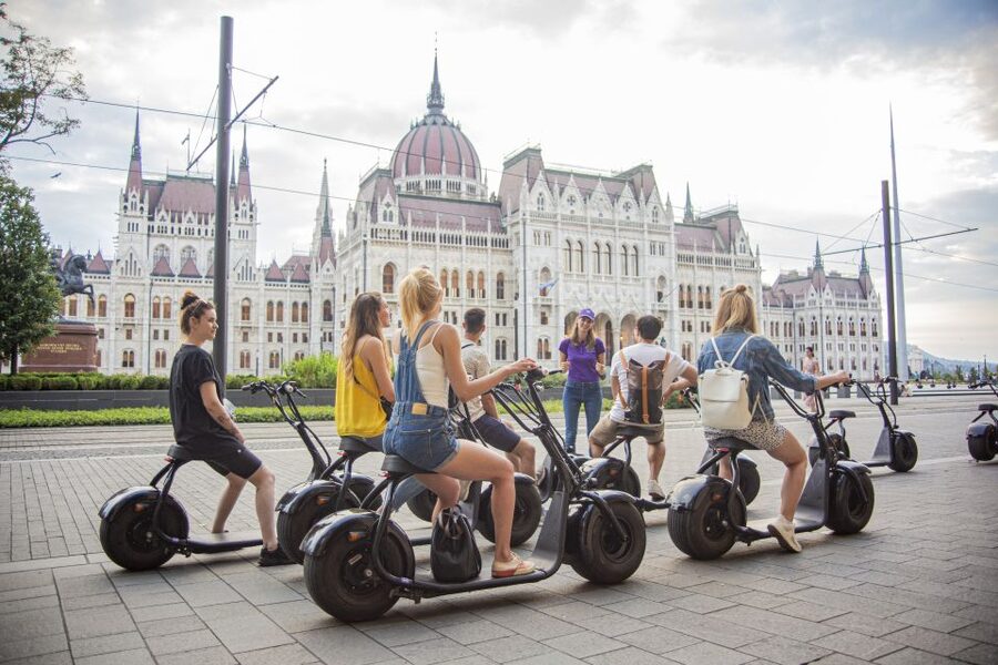Top sights of Pest downtown on e-scooters incl. Parliament - Why This Pest Tour Works So Well